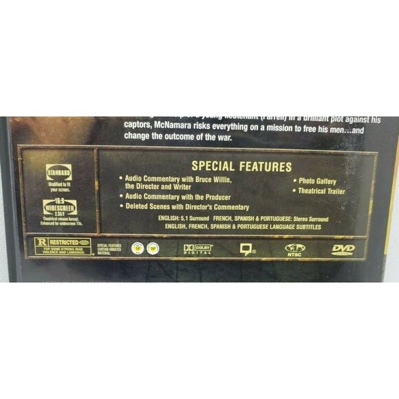 Harts War Drama Rated R Bruce Willis DVD Director Gregory Hoblit No Scratches - Picture 3 of 5